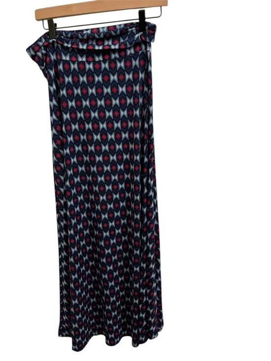 LuLaRoe Dresses & Skirts - LuLaRoe Navy, Pink & Light Blue Geometric Maxi Skirt